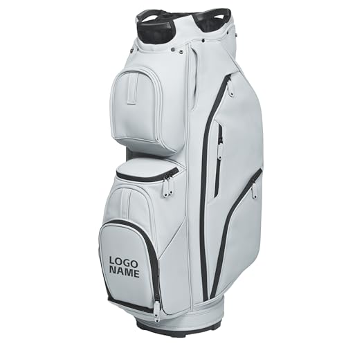 Aroli Golfish Gray Custom Cart Bag With 14-Way Dividers And Personalized Logo
