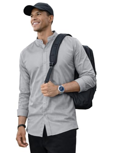 Image of Noble Monk Men's Full Sleeve Shirt | Casual Formal Button Down Top | Regular Fit Stylish Wear | Comfortable Everyday Apparel