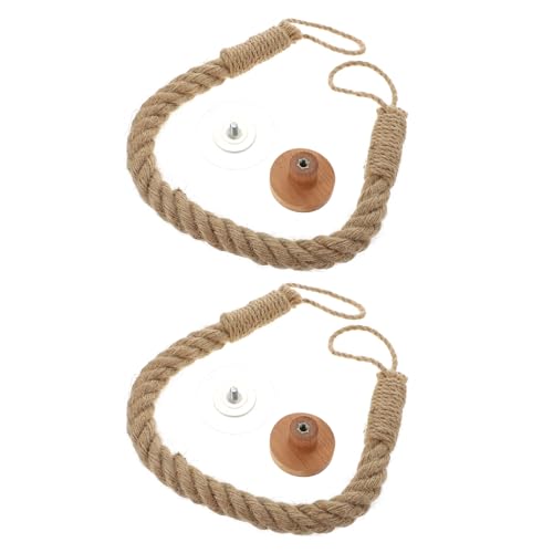 Ciieeo 2個 レトロな壁掛けタオル掛け バスルームアクセサリー ビンテージペーパータオルホルダー 壁掛けトイレットペーパーホルダー トイ