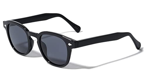 Round Oval Sunglasses for Men Women Retro Vintage UV400 Protection (3-Pack)