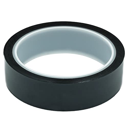 Image of Bertech Black High-Temperature Polyimide Masking Tape, 1 Mil Thick, 7 Inch x 36 Yards