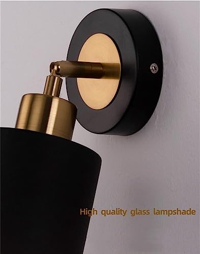 Lámpara de pared E27 con aplique giratorio de 360 grados para iluminación de dormitorio 6