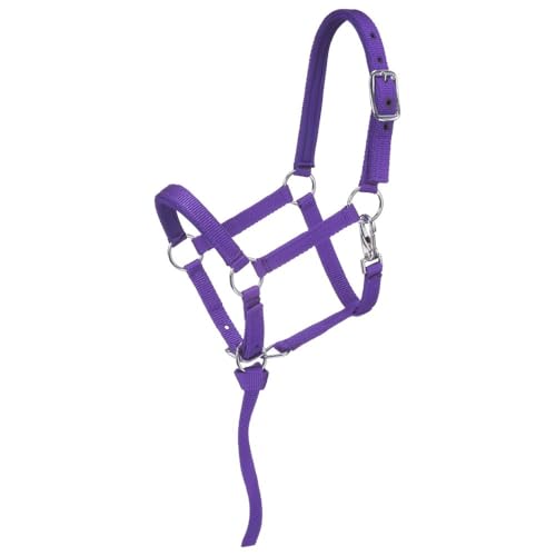 Tough1 Miniature Nylon Padded Halter - Purple - Medium