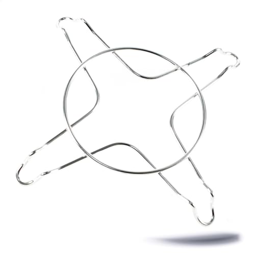 Kerafactum Gasherd Aufsatz mit Ring Gaskocher Gasherdkreuz für Gaskochfelder Rutschfest für Kaffeekocher Gasherde Campingkocher effizientes Kochen Sicherheit Stabilität Wiederverwendbar und Feuerfest