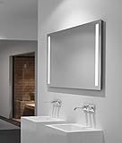Die moderne und energiesparende LED-Technologie mit einer warmen Lichtfarbe von 4200 Kelvin lässt das Spiegelbild natürlich wirken und das Bad oder WC erstrahlen
