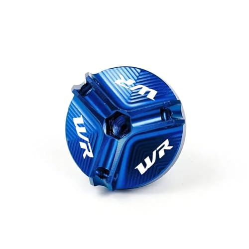Accesorios para motocicleta: tapón protector de aceite motor azul de Yamaha WR