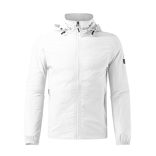 Generisch Veste d'hiver pour homme - Veste blouson pour homme - Protection solaire d'été - Imperméable - Sports de plein air - Décontractée - Respirante,...