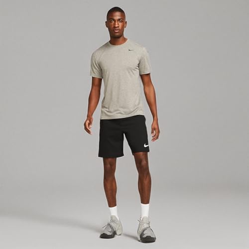 Image of Nike Men's Legend 2.0 Short Sleeve Tee, Carbon Heather /Black /Black, 2X-Large
