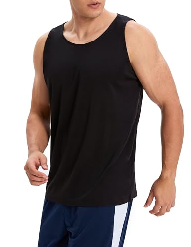 OYGSieg 6 Pack Men's Quick Dry Workout Tank Tops Breathable Gym Sleeveless Muscle Shirts for Active Men2