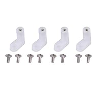 100Pcs 2Cm L Type PCB Montagefüße, mit Schraube Weiße Motherboard Abstandshalter Stahlschrauben haben eine gute Dichtheit 3Mm Durchmesser Arcade Gaming Board Abstandshalter