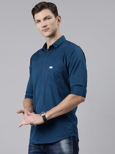 Image of Majestic Man Men Classic Slim Fit Pure Cotton Casual Shirt