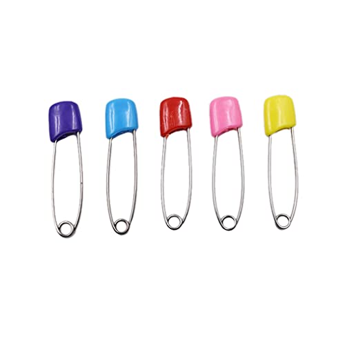 Generic Baby Safety Pins Reusable Plastic Head Nappy Pins Colored Cloth Diaper Pins Safety Locking Pins 15 Pieces Nice Design