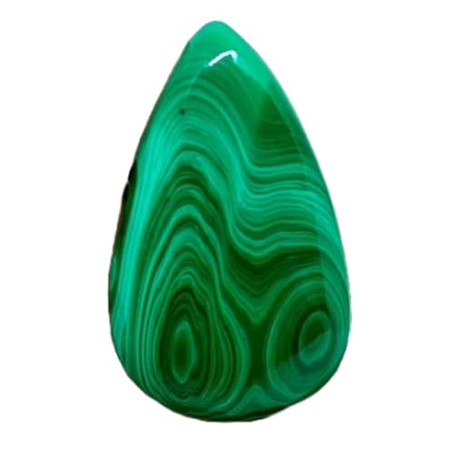 Pierre malachite poire pour fabriquer un pendentif fait main unique