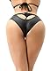 Verano Wetlook Damen Slip mit Cut Out (L)
