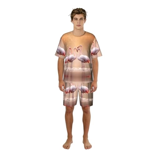 Pyjama homme flamant rose pour savourer la douceur de vos soirées à deux