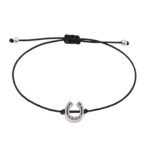 Bracelet en forme de fer à cheval Selfmade Jewelry en argent pour femmes (réglable jusqu'à 21...