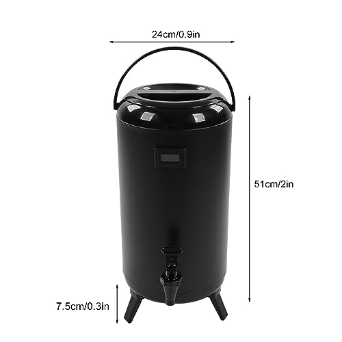 Distributeur de boissons isotherme en acier inoxydable de 12 L avec robinet - 4