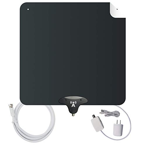 [Upgraded for 2020] NoCable Indoor Amplified TV Antenna | 30-50 Mile Range, 12