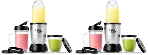 Image of Magic Bullet Blender,Small,Silver,11 Piece Set,(Pack of 2)