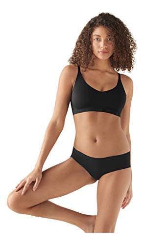 True & Co. Women's True Body Triangle Convertible Strap Bra, Black, M (34C-D,36A-B)