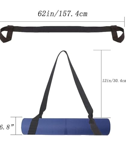 Image of ( Pack of 2 Yoga Mat Strap for Carrying & Sling Belt for Holding Mat with Adjustable Strap(A729)
