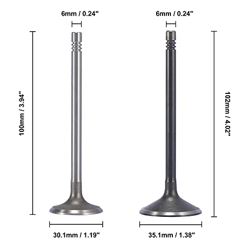 X Autohaux A21041200UX0023 16Pcs Intake Exhaust Engine Valves 12615936 12622329 thumb #3