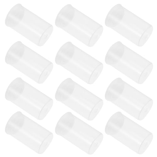 Boîtes à appâts de pêche transparentes Healvian | Lot de 50 organisateurs ronds en plastique