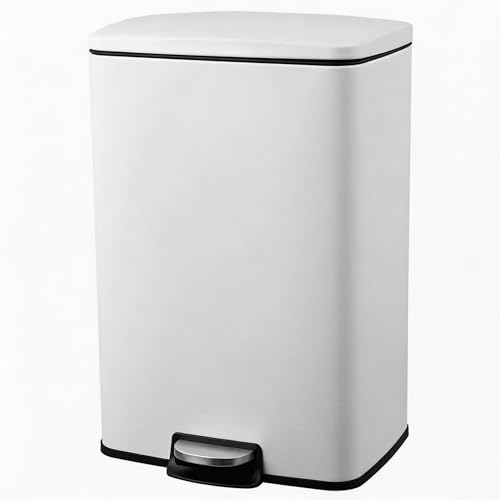 Caneca de basura rectangular de acero inoxidable 50L miniatura 2