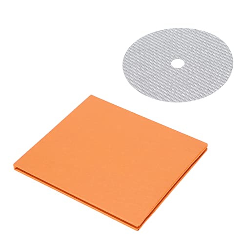 CD DVD Stabilizer Carbon Fiber 0.2mm Tuning Mat Disc Stabilizer for Top Tray Player Reduce Vibrations Absorb Resonances(White)