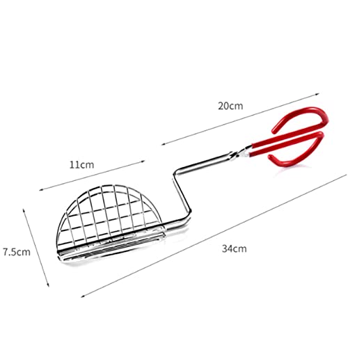 Stainless Steel Taco Shell Tongs, Taco Shell Maker, Metal Taco Press Mold with Long Handle, Kitchen Tortilla Fryer Tongs - Image 2