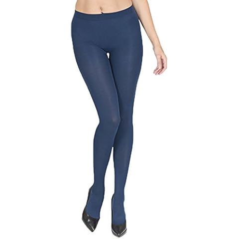 Women's Wardrobe 60 Denier Thick Opaque Tights Amazing Quality Navy Extra Large Cover