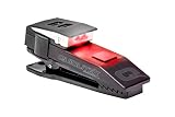 QUIQLITEX Tactical Red/White Hands-Free LED Pocket Light, 20-75 Lumens, Aluminum & Nylon Plastic Hou