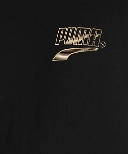 Image of Puma Men's Polyester Letter Print Regular Fit T Shirt