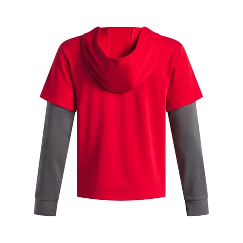 Under Armour Boys' Rival Knit Wordmark Hoodie2