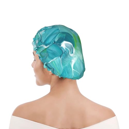 Bonnet de douche étanche pour cheveux longs protégeant de l'humidité - 8