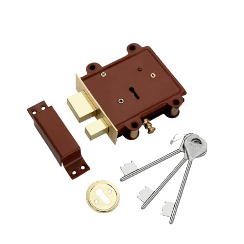 DOOR EYE Door Lock King Finish-Powder Coated 2 in 1 Main Door Lock with 3 Keys Best Suitable for Doors and Can Be Operated from Both Sides of Door 2 in 1, Beige (B0BRPVBVDJ) Amazon Price History, Amazon Price Tracker