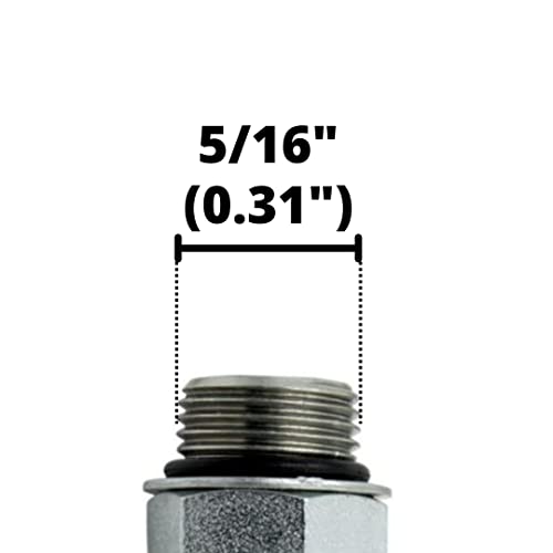 Image of 1 /4 inch JIC Male x #2 SAE /ORB Male Corner /Elbow Hydraulic Adapter Fitting (5-PACK) | 6801-04-02