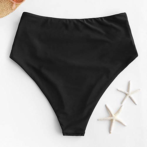 ZAFUL Women High Waisted Bikini Bottoms Ruched Swimsuit Bottom Tummy Control Bathing Suit Bottoms4
