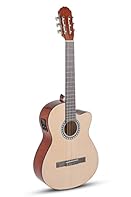 Excellent Sound Quality: The spruce top and basswood body ensure a warm and balanced sound, ideal for all musical genres. Easy tuning: The integrated tuner allows for quick and precise tuning. Elegant Design: The water-based high-gloss finish gives t...