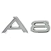 Audi 4D0853741D2ZZ Schriftzug A8 Emblem Logo Aufkleber Modellbezeichnung chrom glänzend