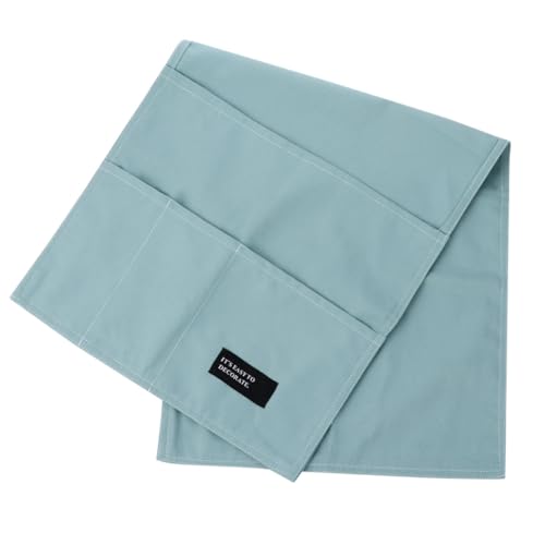 INOOMP Bolsa Organizadora Azul para Reposabrazos de Sofá Diseño de Rejillas para Guardar y Objetos Reutilizable y Fácil de Limpiar