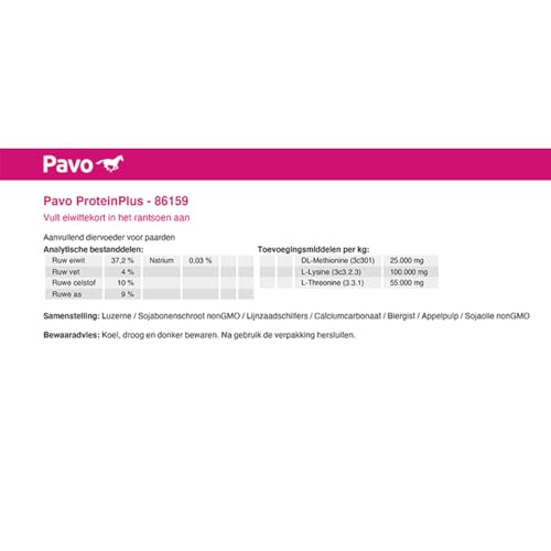 Pavo ProteinPlus | Hochkonzentrierte Eiweißquelle | 7 KG