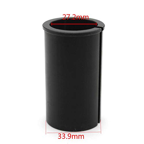 HONG111 Seatpost Adapter Shim, Bicycle Seat Post Tube Adapter, Seatpost Reducing Sleeve Shim for Mountain Bike, Road Bike, MTB, BMX, Fixie Gear. Convert A 27.2 Seat Post to Fit A 33.9 Seat Tube. - Thumbnail 2