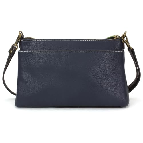 Image of CHALA RFID Protected Vegan Leather Deluxe Crossbody Bag with Adjustable Straps