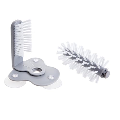 BCOATH Suction Wall Lazy Cup Brush for Effortless Glass Cleaning Kitchen Rotating Brush for Tea and Cups Easy to Use with Suction Base for Home and Restaurant Use