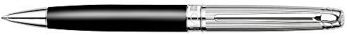 Caran D'ache Leman Bicolor Black silver plated/rhodium Ballpoint Pen - CA-4789289