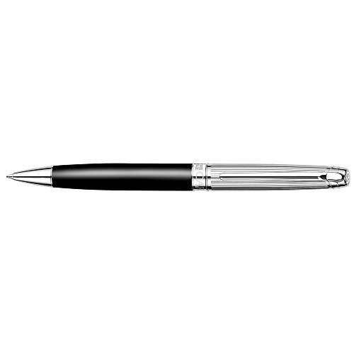 Caran Dache Leman Bicolor Black silver plated rhodium Ballpoint Pen - CA-4789289