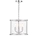 Libby Langdon for Crystorama Devon 3 Light Polished Nickel Lantern DEV-B8003-PN