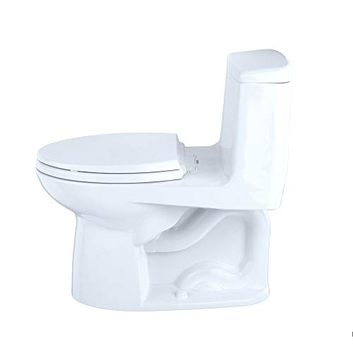 Toto Ms854114El#01 Eco Ultramax Ada Elongated One Piece Toilet, Cotton White #TOP3