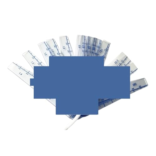Calibrador plástico medidor de espesores 0.05-1.0mm 13 piezas miniatura 3